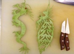 西瓜皮雕刻圖片 易學的西瓜皮雕刻圖案