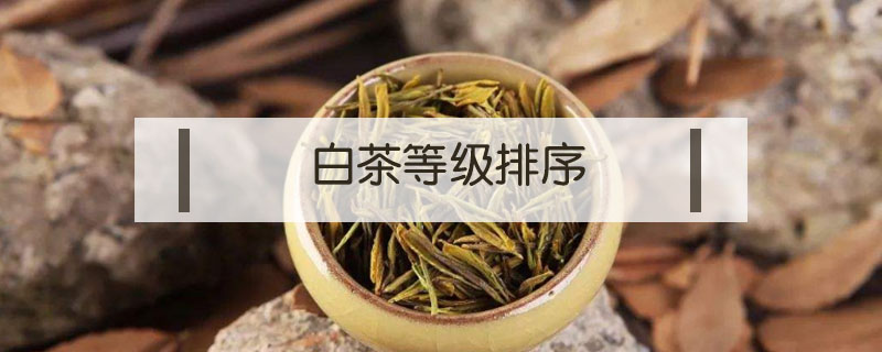 白茶等級(jí)排序