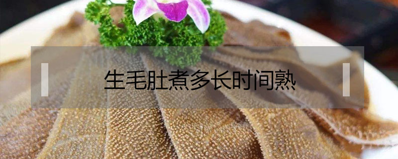 生毛肚煮多長(zhǎng)時(shí)間熟