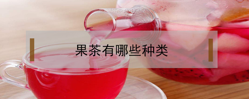 果茶有哪些種類