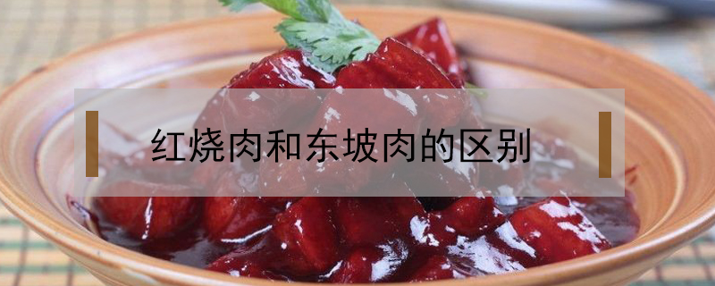 紅燒肉和東坡肉的區(qū)別