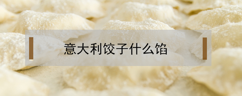 意大利餃子什么餡