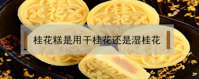 桂花糕是用干桂花還是濕桂花