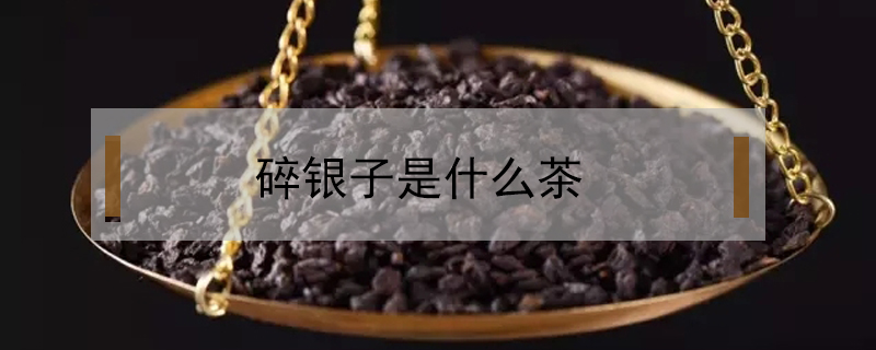 碎銀子是什么茶
