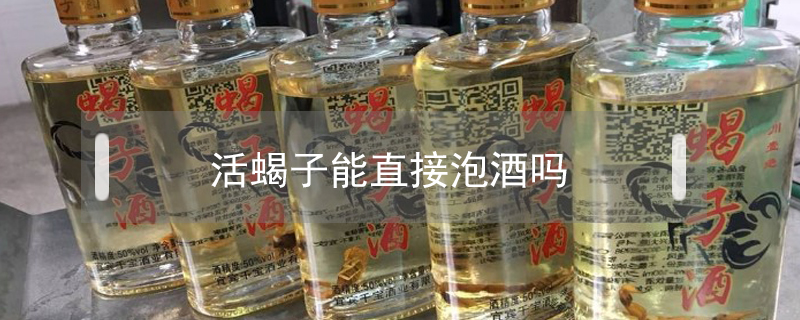 活蝎子能直接泡酒嗎