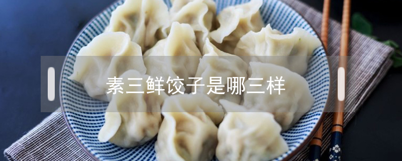 素三鮮餃子是哪三樣