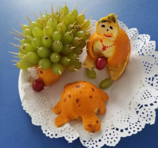 親子水果拼盤(pán)圖片大全 幼兒園親子水果拼盤(pán)制作