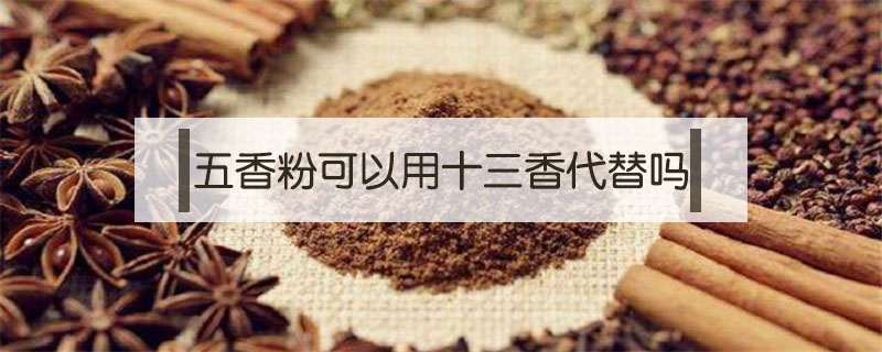 五香粉可以用十三香代替嗎