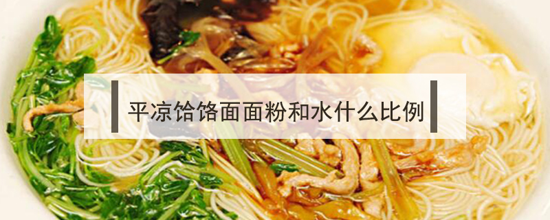 平涼饸饹面面粉和水什么比例