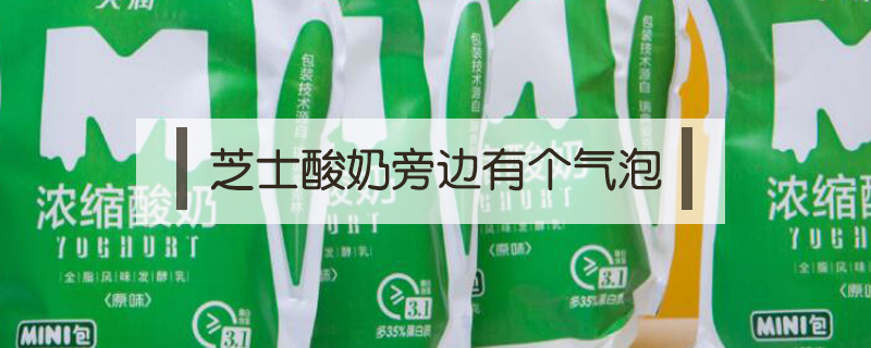 芝士酸奶旁邊有個(gè)氣泡