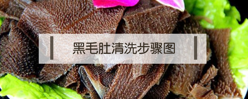 黑毛肚清洗步驟圖