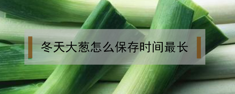 冬天大蔥怎么保存時(shí)間最長(zhǎng)