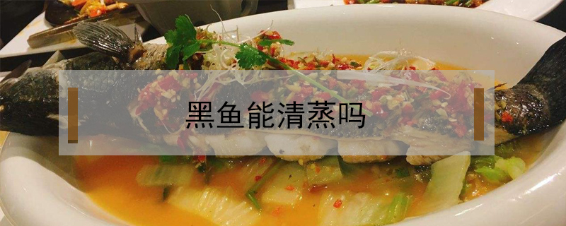 黑魚能清蒸嗎