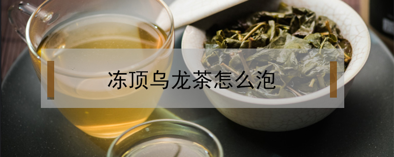 凍頂烏龍茶怎么泡