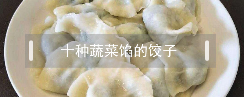 十種蔬菜餡的餃子