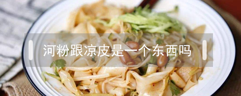 河粉跟涼皮是一個東西嗎