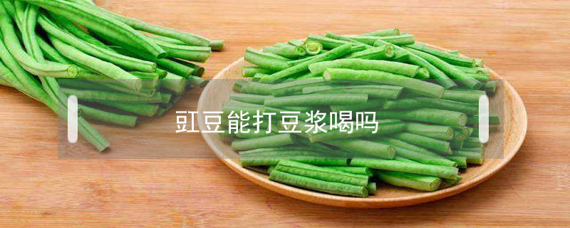 豇豆能打豆漿喝嗎