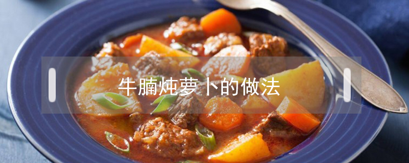 牛腩燉蘿卜的做法