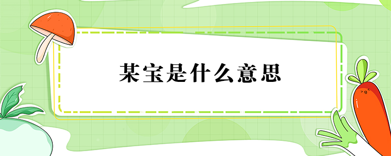 某寶是什么意思