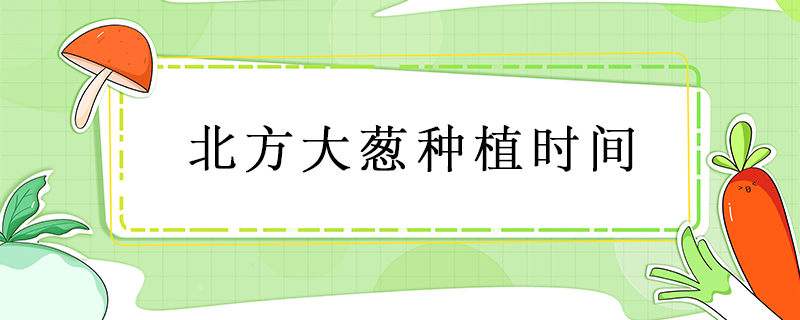 北方大蔥種植時(shí)間