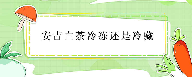 安吉白茶冷凍還是冷藏