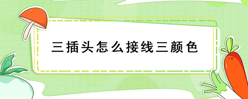 三插頭怎么接線三顏色